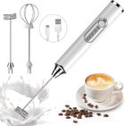 Rechargeable Coffee Beater Electric Milk Frother Handheld Mixer Kitchen Beverage Making Tool
