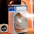 Mist Cooling Fan 10 Inch Portable Water Spray Rechargeable Mini Desk Fan For Home Office
