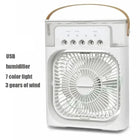 Mist Cooling Fan 10 Inch Portable Water Spray Rechargeable Mini Desk Fan For Home Office
